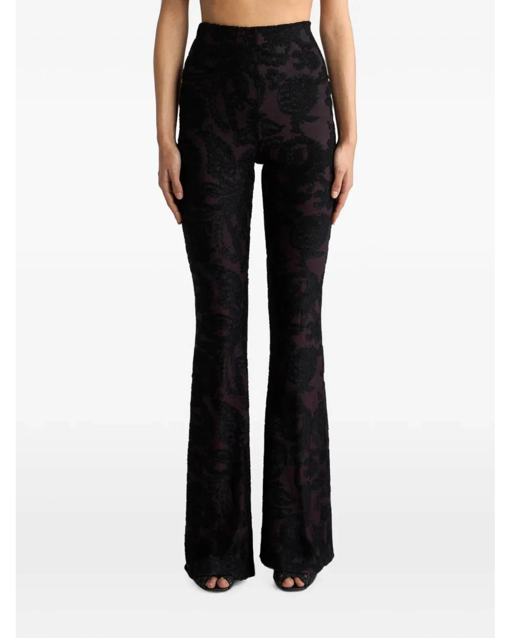 Etro Blue Printed Trousers