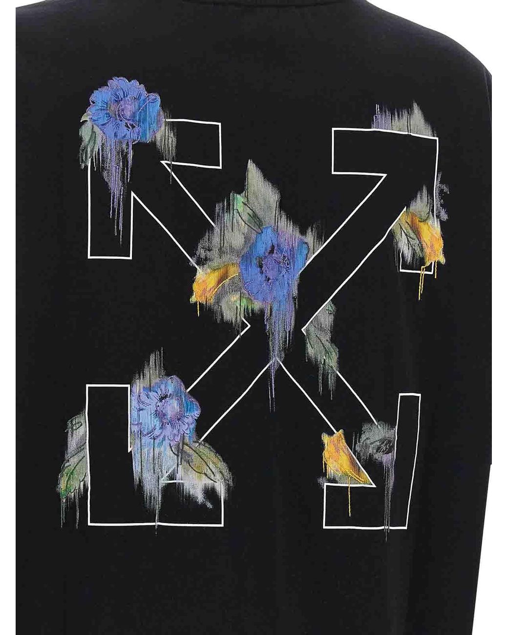 Off-White c/o Virgil Abloh Black Arrow Out Flower' T-Shirt