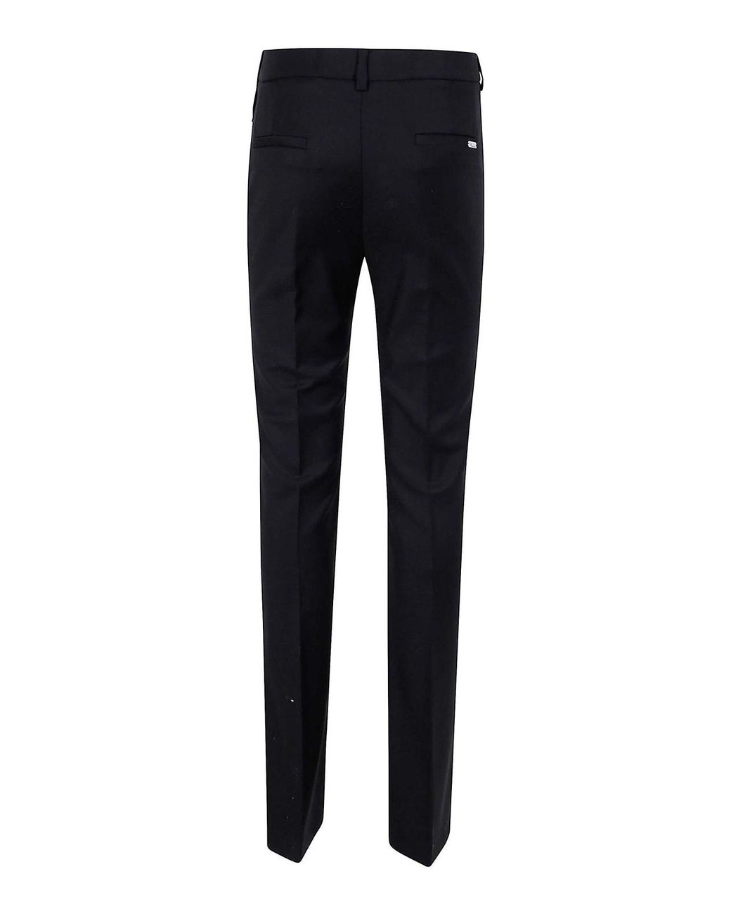 Blumarine Blue Flared Twill Pants