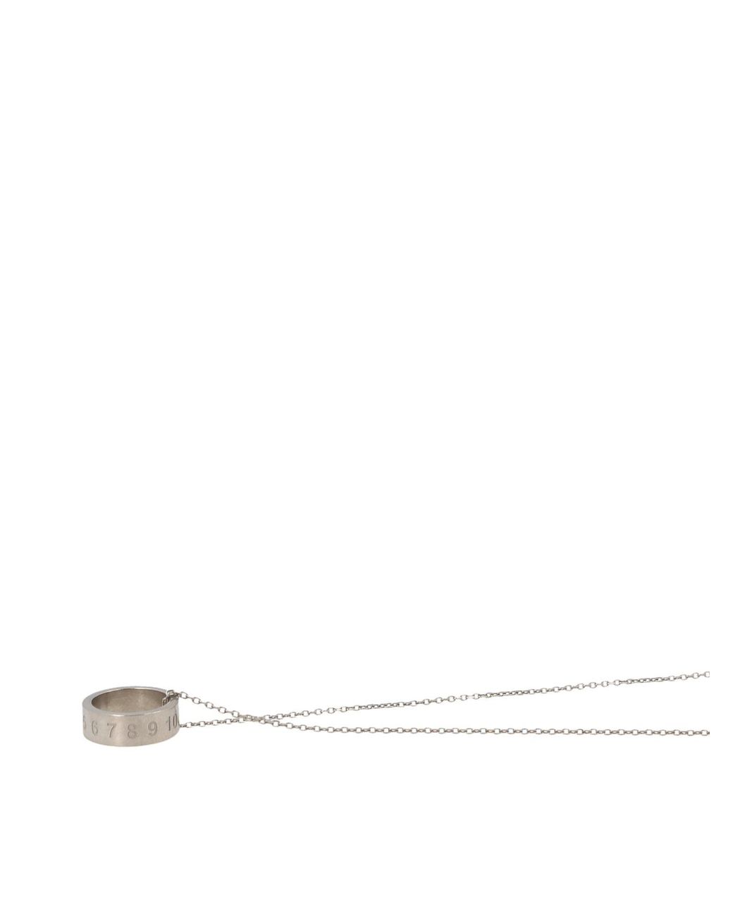 Maison Margiela White Logo Necklace