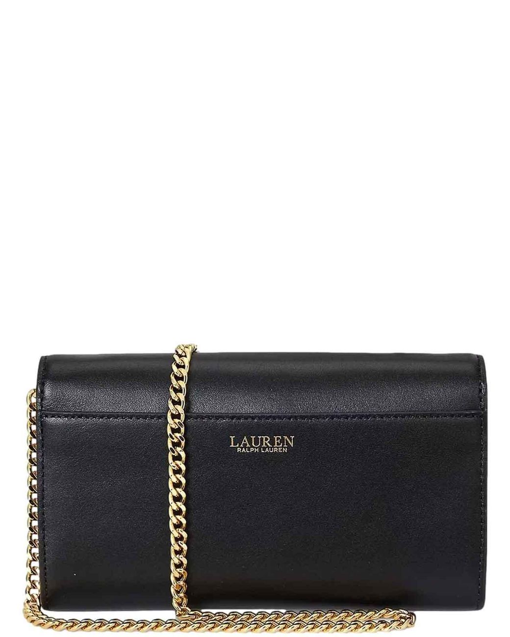 Ralph Lauren Black Adair Ii-Wallet On A Chain-Large-Natural