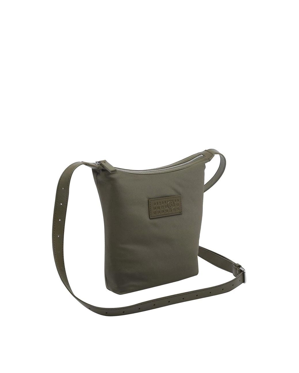 MM6 by Maison Margiela Gray Numeric Vertical Crossbody Bag for men