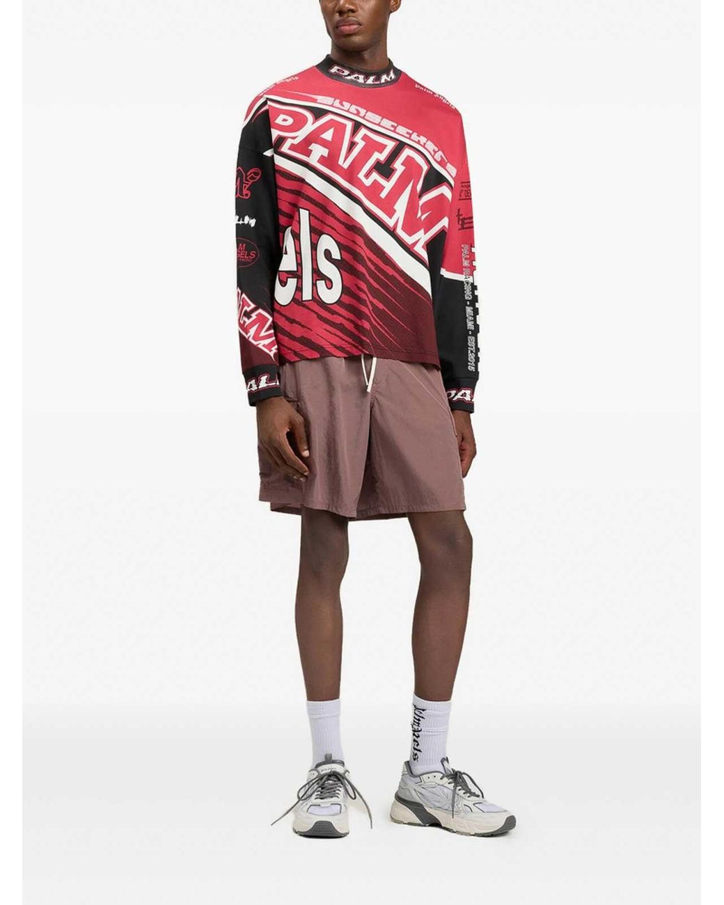 Palm Angels Red Sweatshirt for men