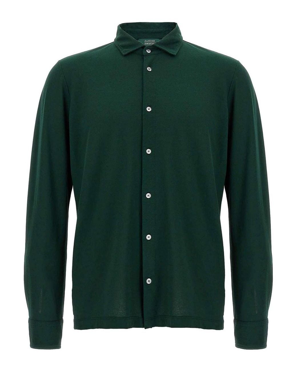 Zanone Green Ice Cotton Shirt for men