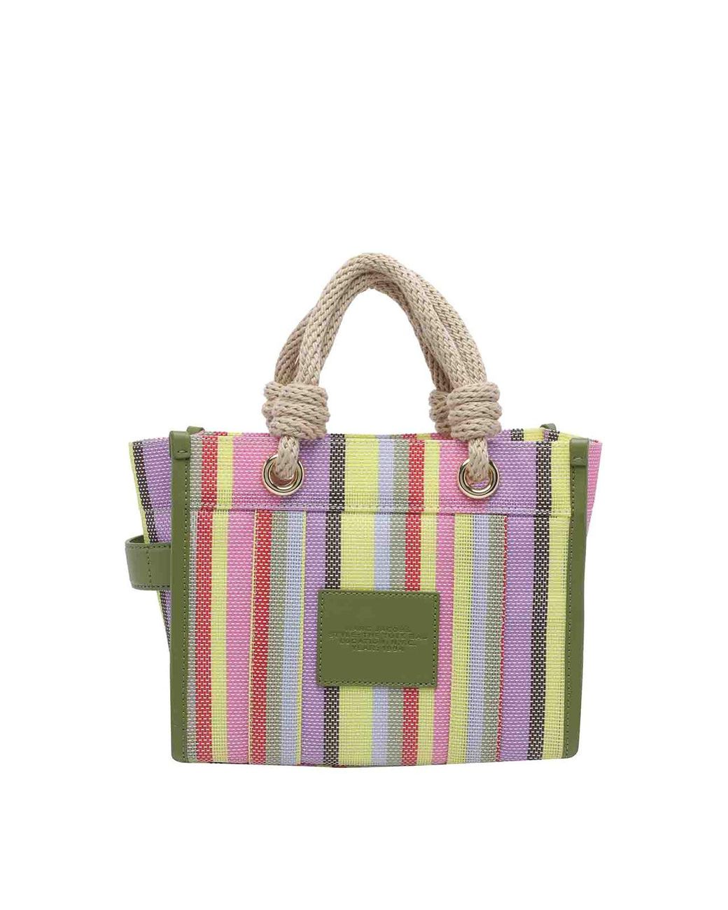 Marc Jacobs Pink The Stripe Mesh Small Tote Bag