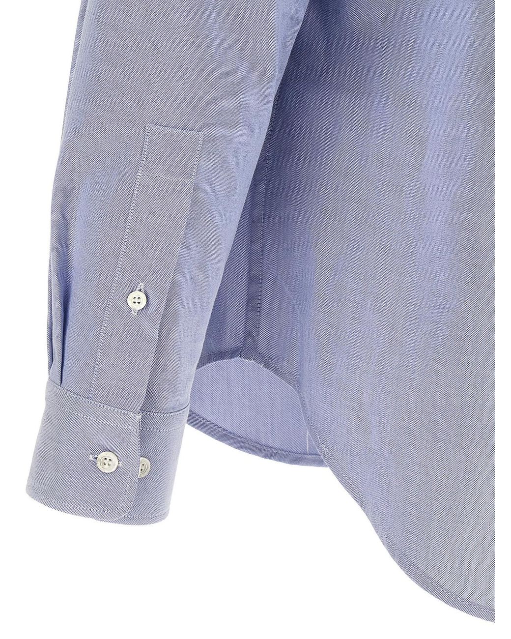 Palm Angels Blue Sartorial Tape Shirt for men