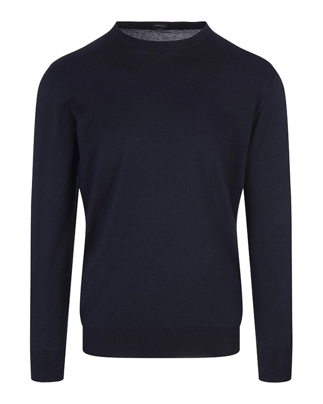 Kiton Blue Crewneck Sweater for men