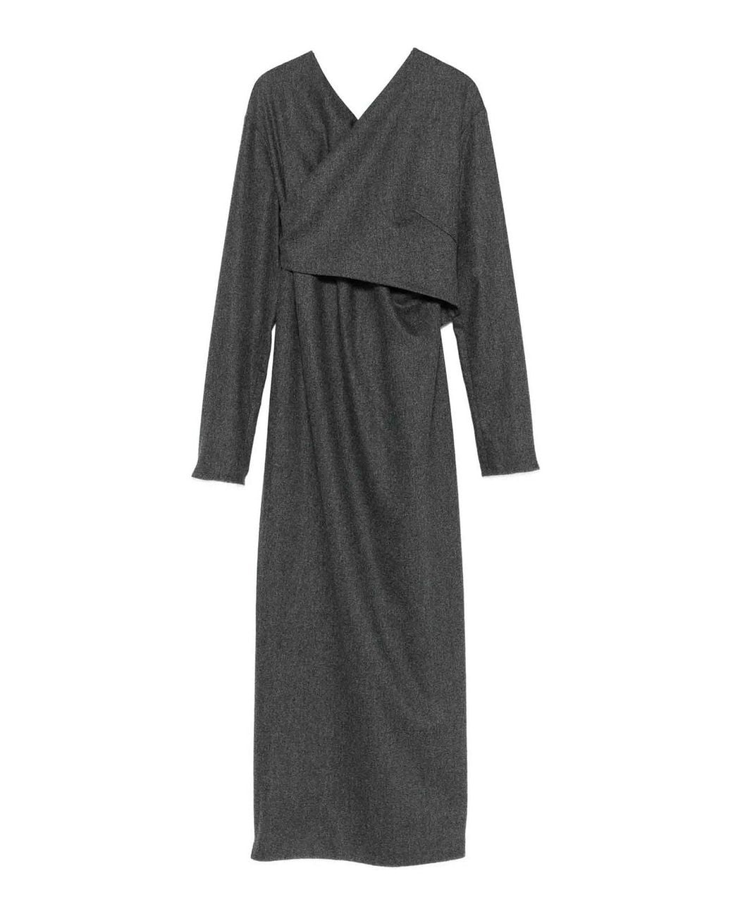 Khaite Gray Aubrey Dress