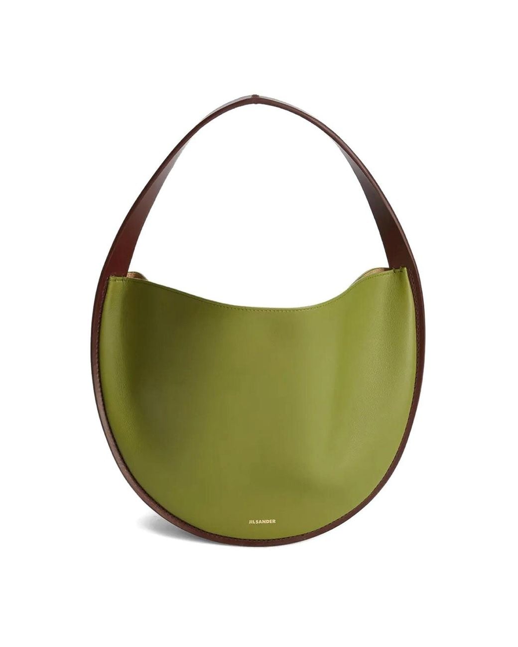 Jil Sander Green Shoulder Bag Hobo Stondata Bicol