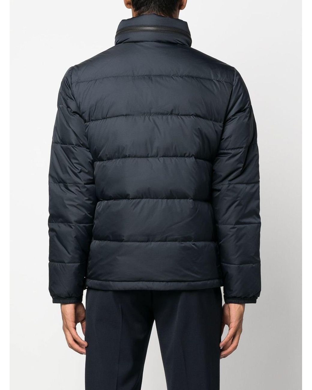 Aspesi Blue Nylon Puffer Jacket for men