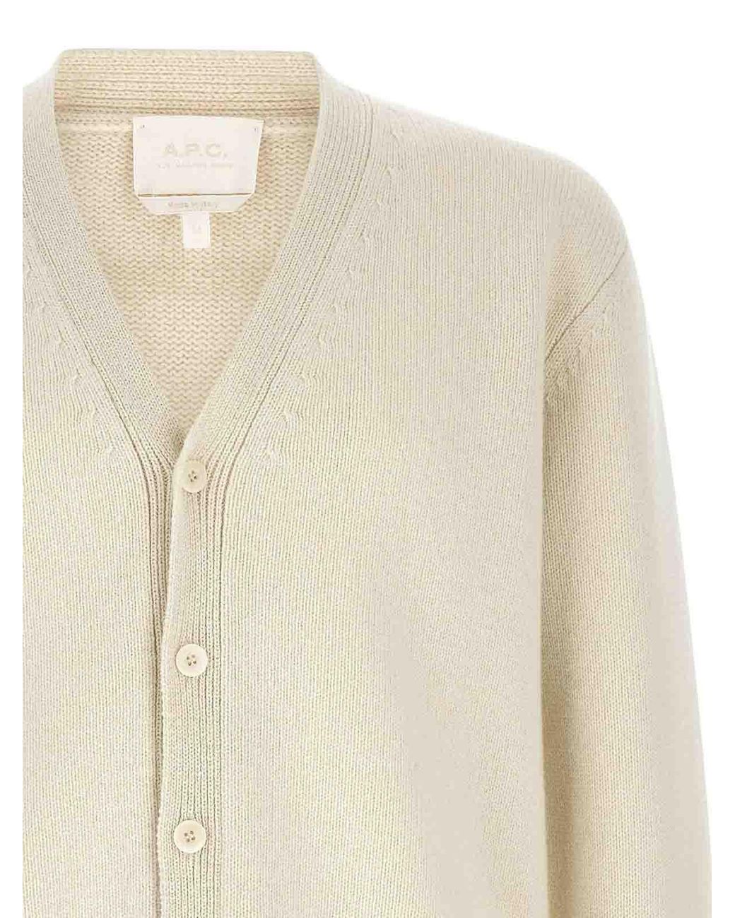 A.P.C. Natural Kevin' Cardigan for men