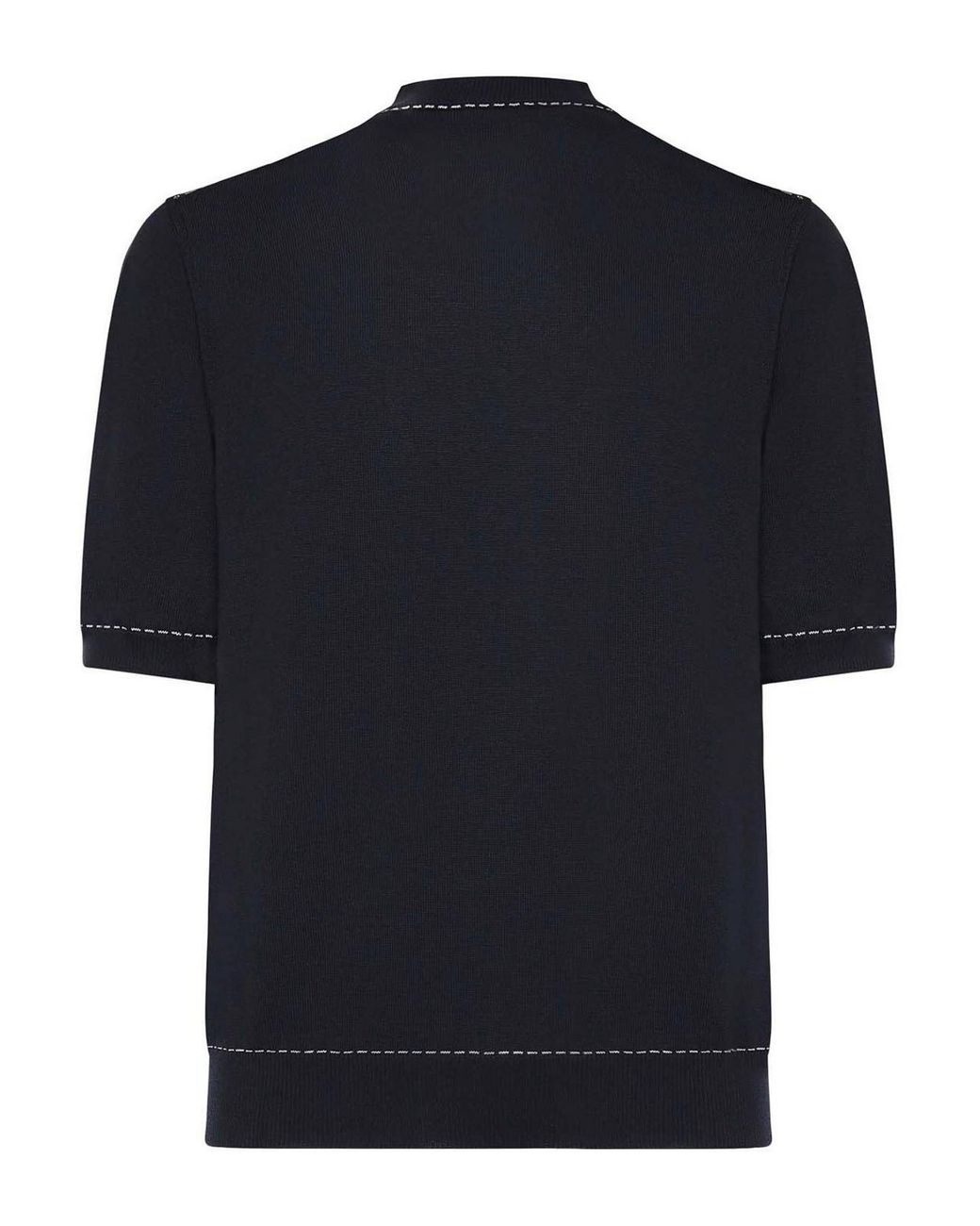 Eleventy Black Cotton Pullover for men