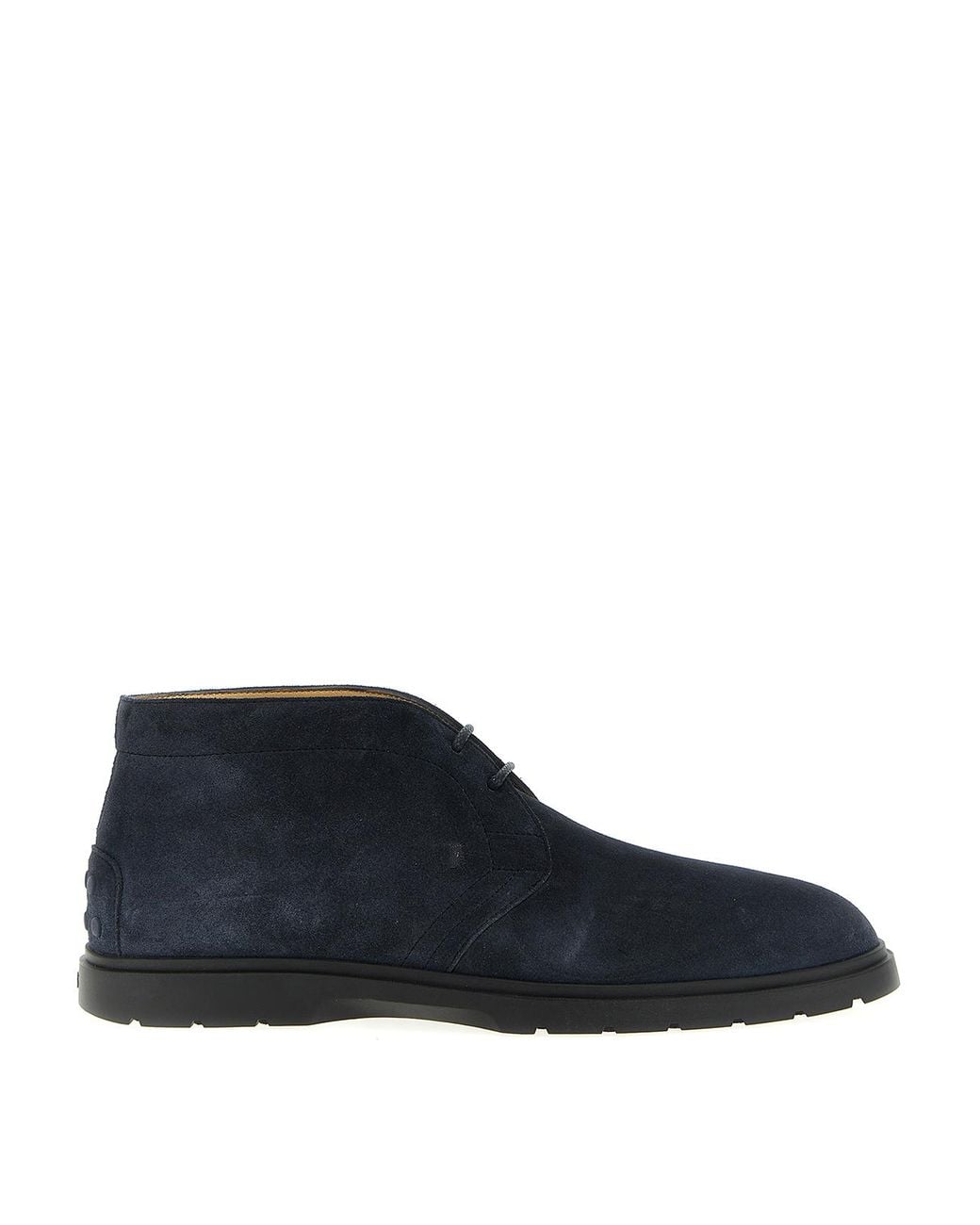 Tod's Blue Suede Boots for men