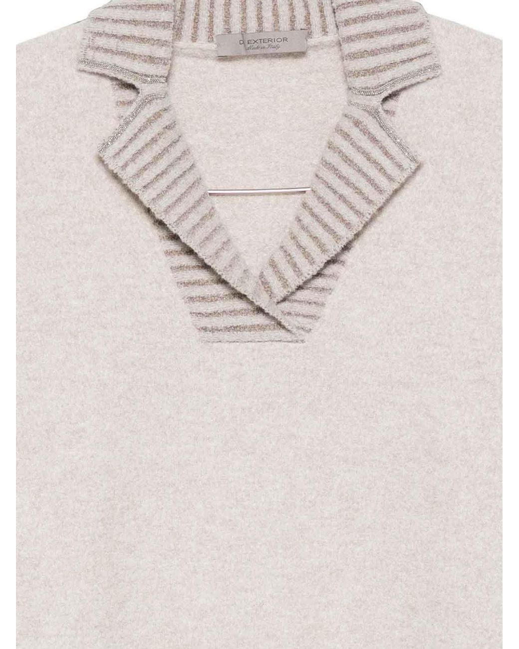 D. EXTERIOR White Sweater