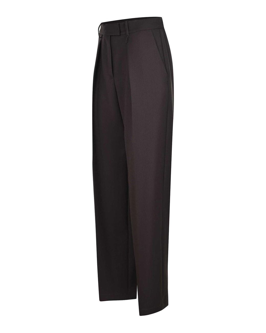 Alysi Black Pants Made Of A Wool Blend