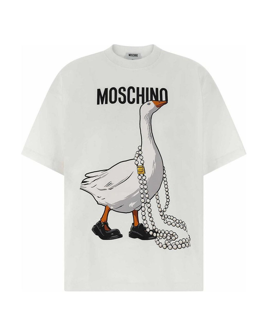 Moschino Gray 'Goose' T-Shirt