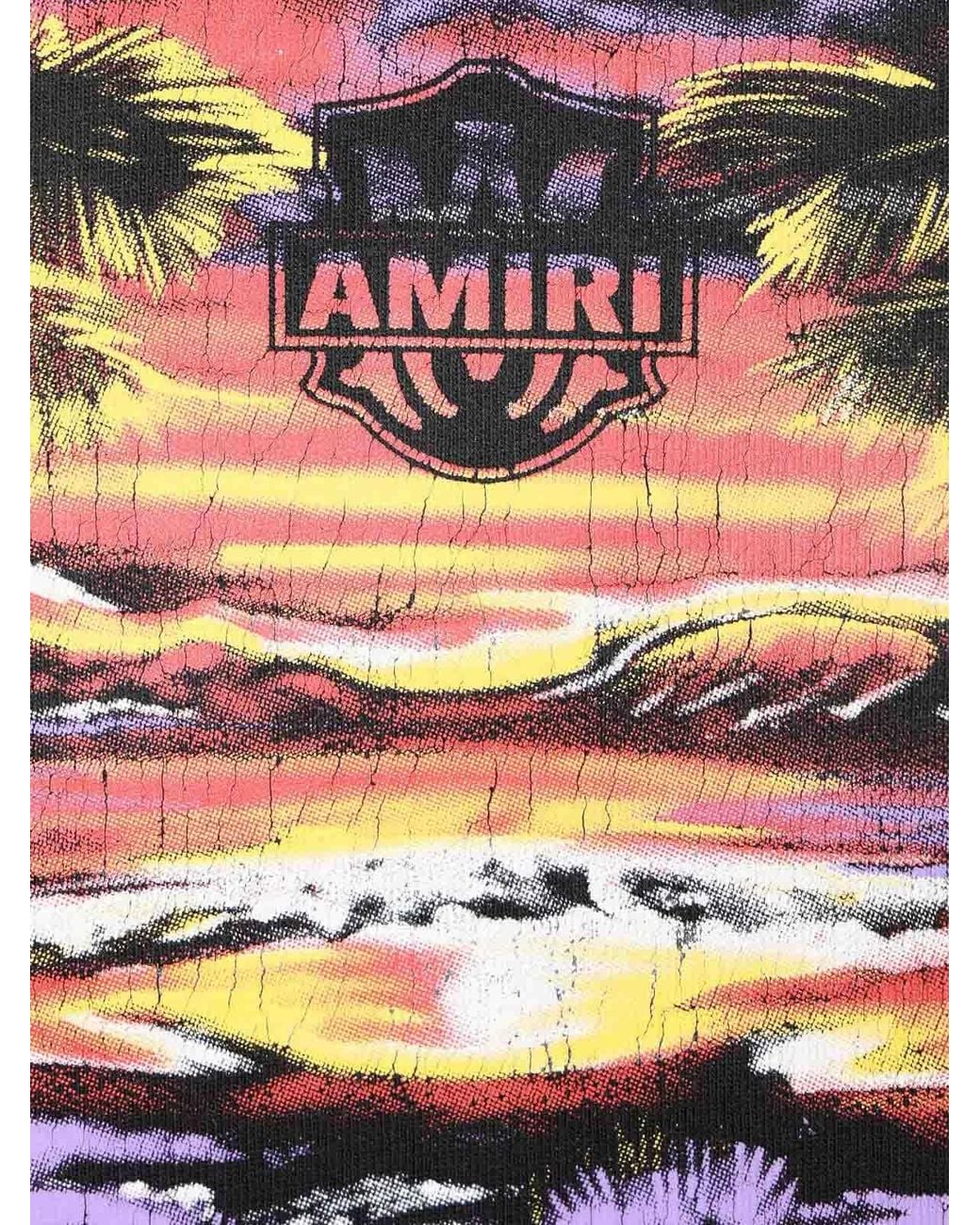 Amiri Black Spirit Graphic Regular Fit T-Shirt for men