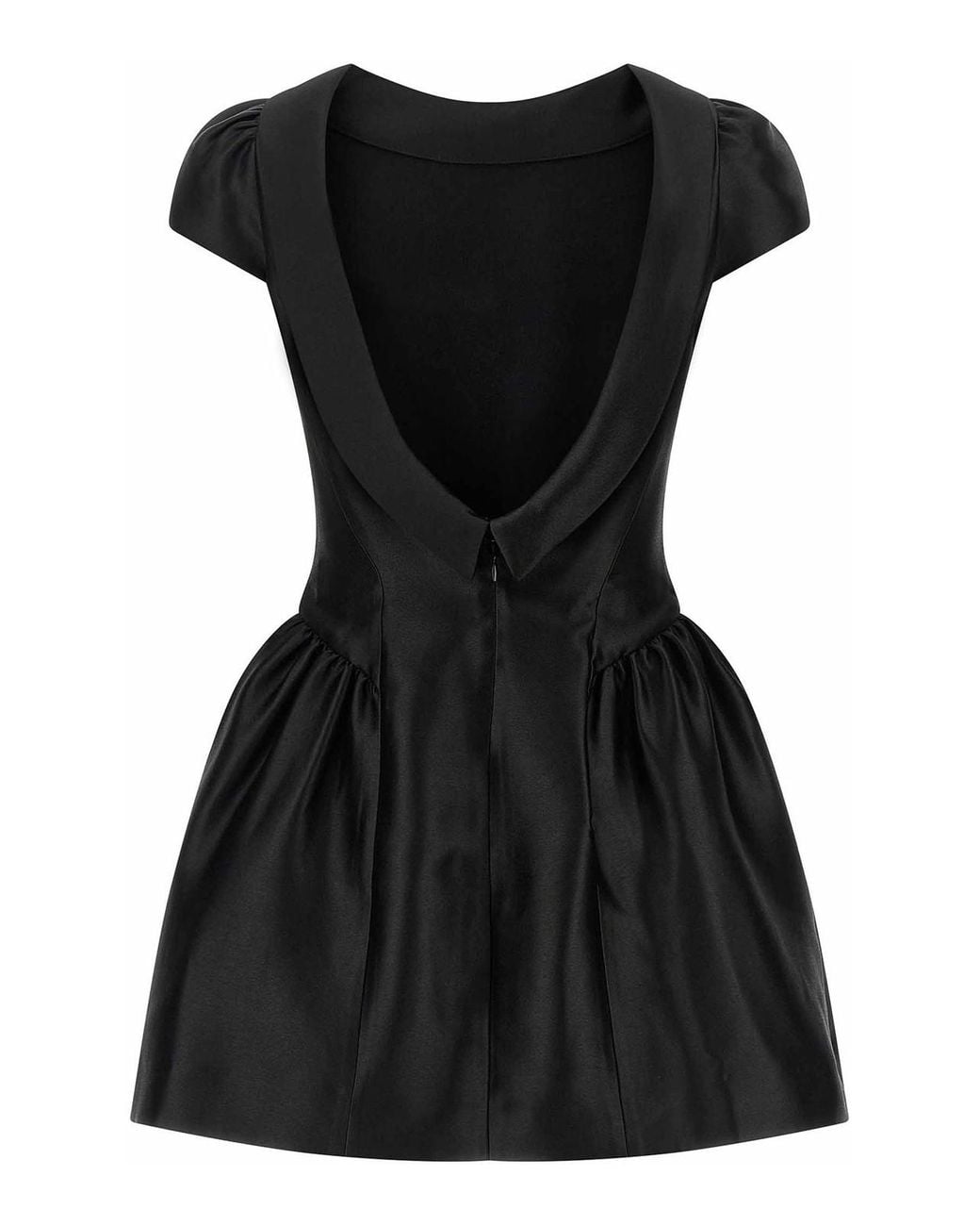Self-Portrait Black Self Portrait Taffetà Collared Mini' Dress