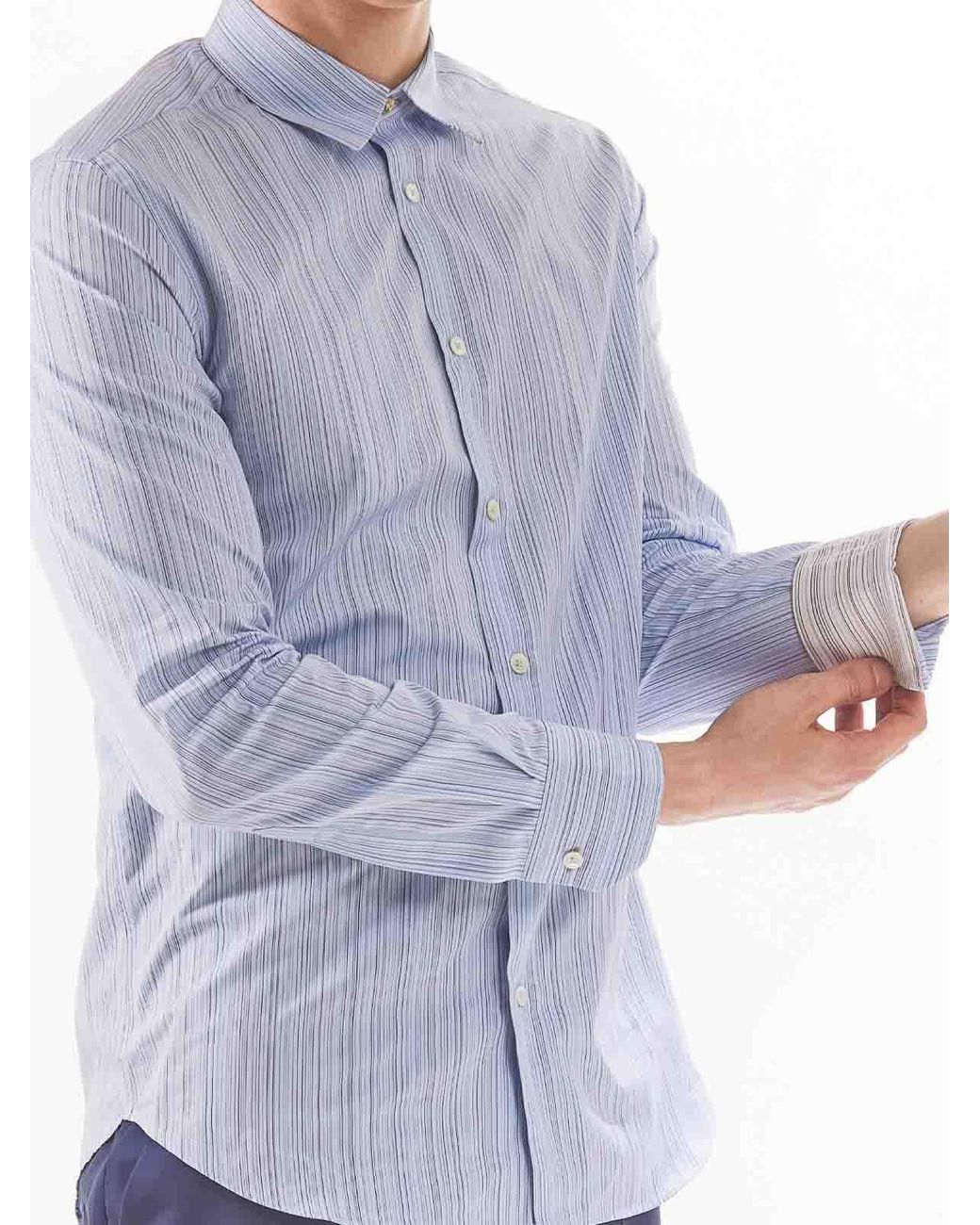 Paul Smith Blue Multiga Slim Fit Shirt Ps for men