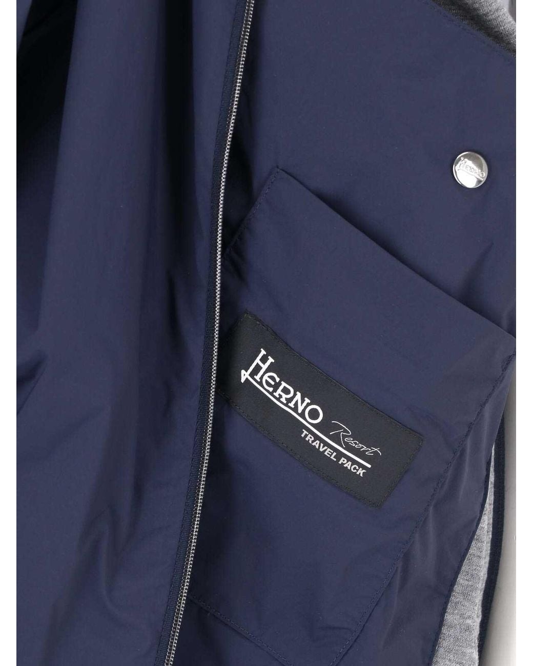 Giacca Cappuccio di Herno in Blue da Uomo