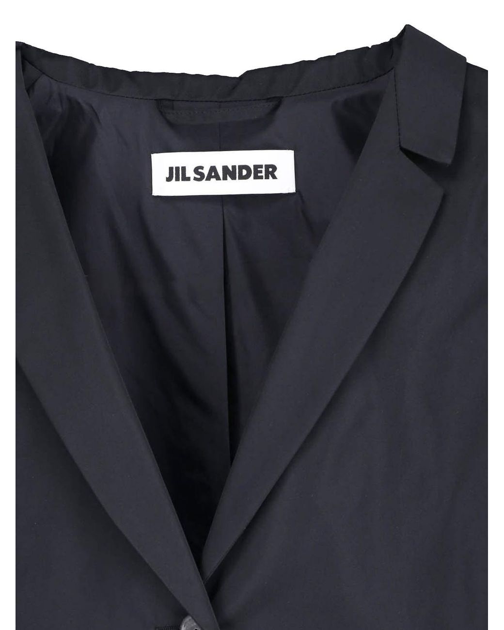 Jil Sander Blue Technical Fabric Jacket