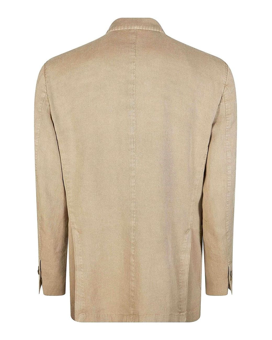 Santaniello Natural Linen Ramie Jacket for men