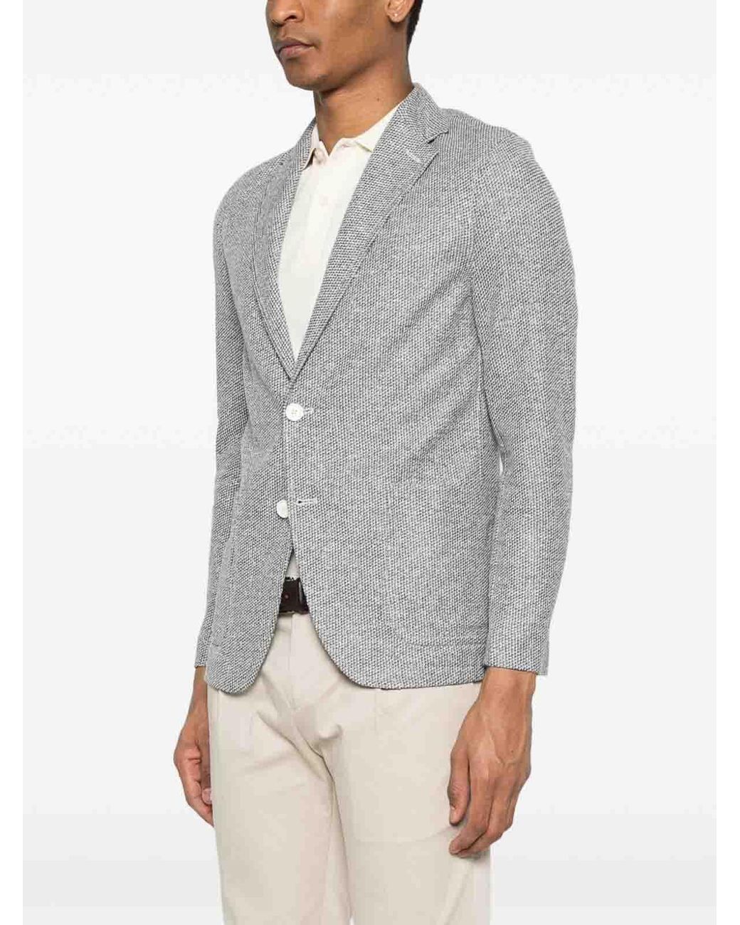 Circolo 1901 Gray Blazer Jacket With Pockets for men