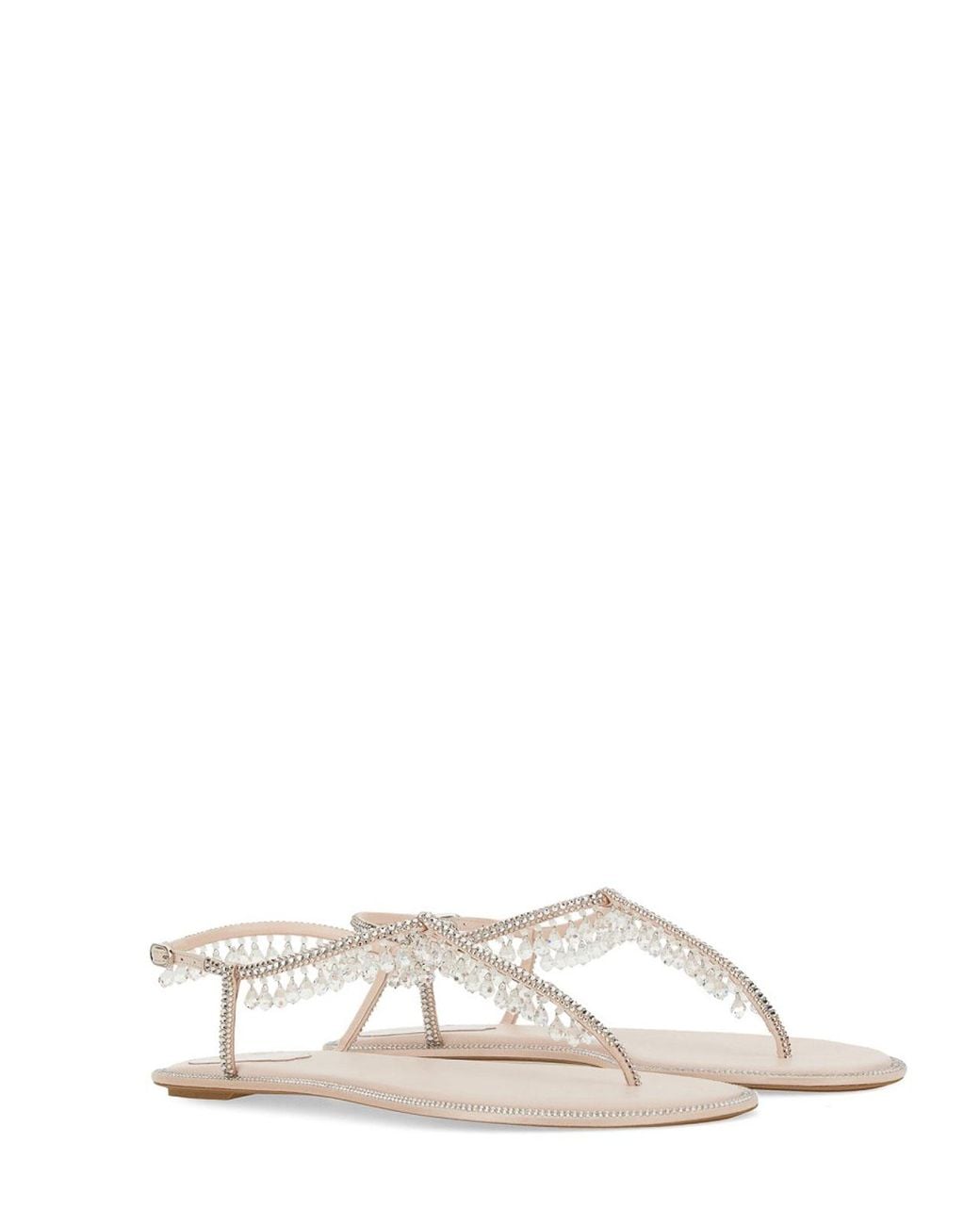 Rene Caovilla Natural Chandelier Low Sandal
