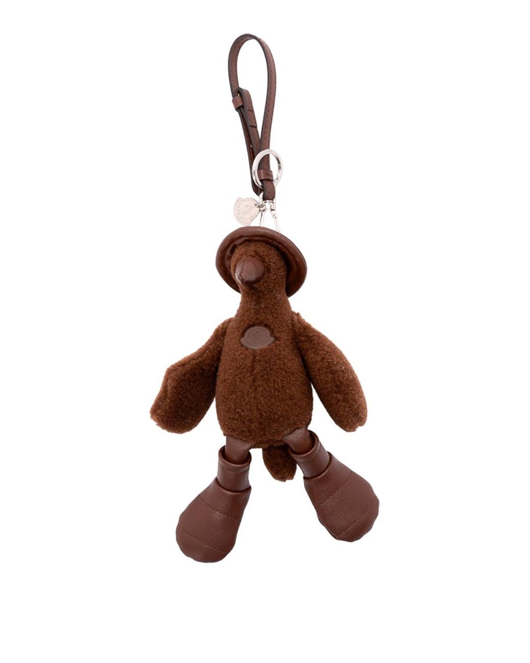 Moncler Brown Duck Key Ring for men