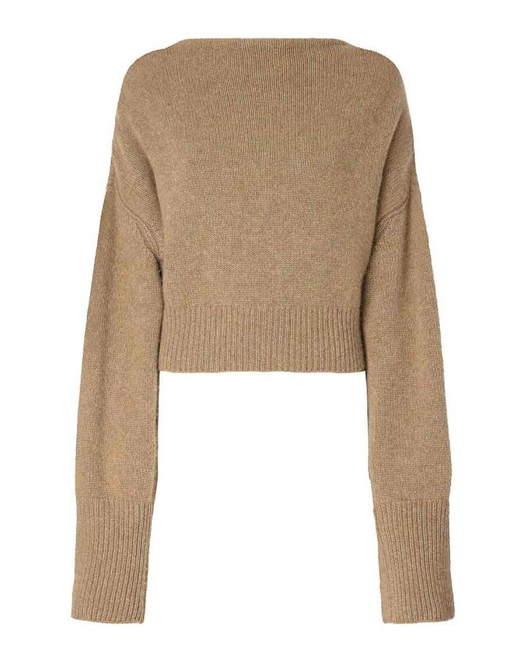 Ermanno Scervino Natural Round Neck Sweater