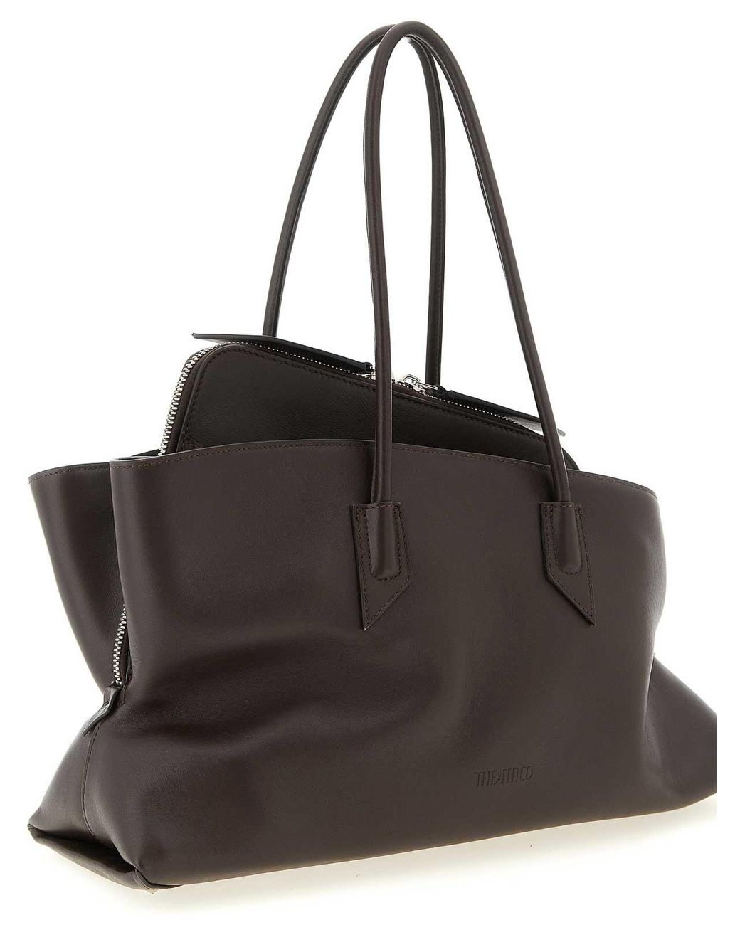 The Attico Black La Passeggiata Medium Shoulder Bag