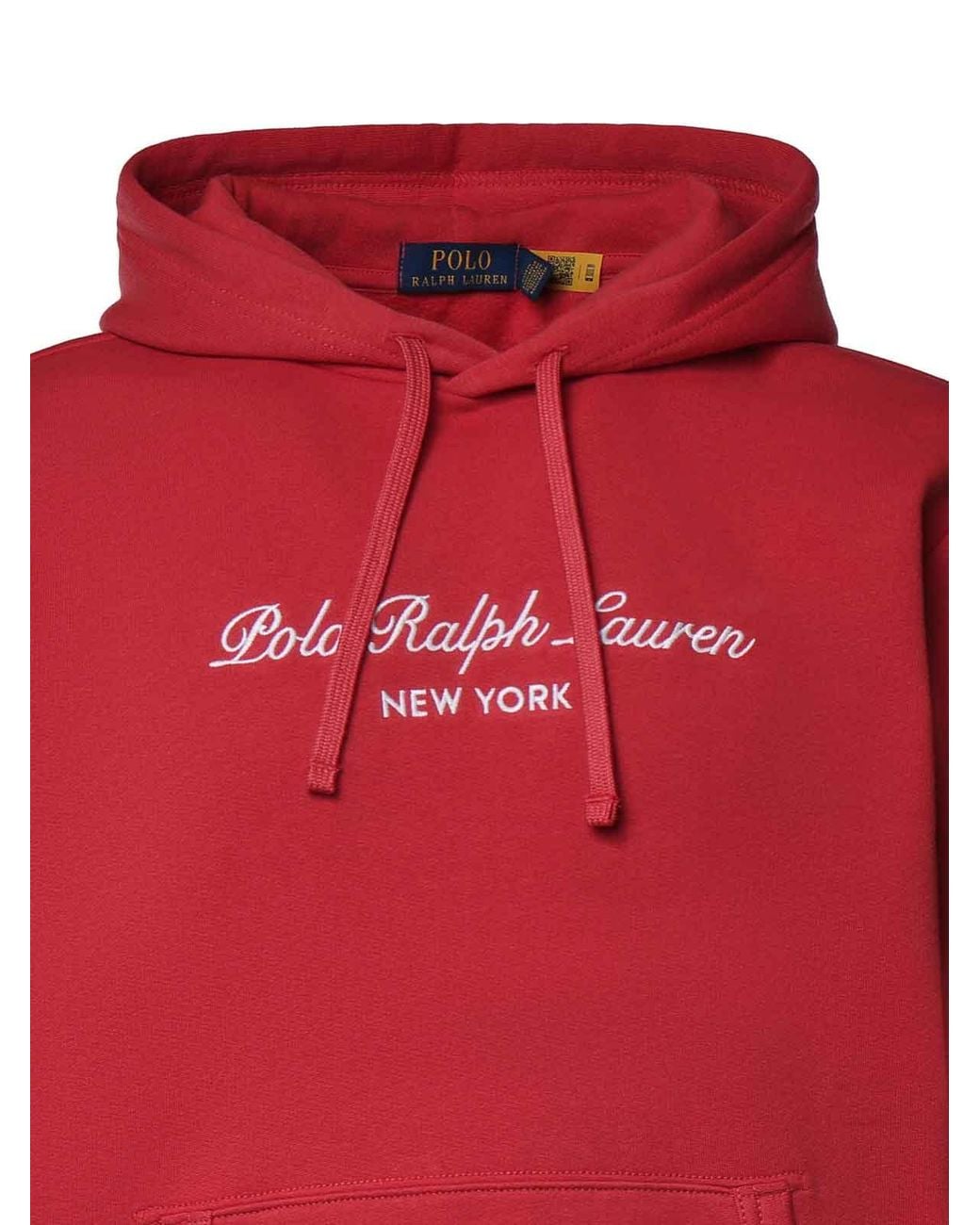 Polo Ralph Lauren Red Cotton Blend Sweatshirt With Logo for men
