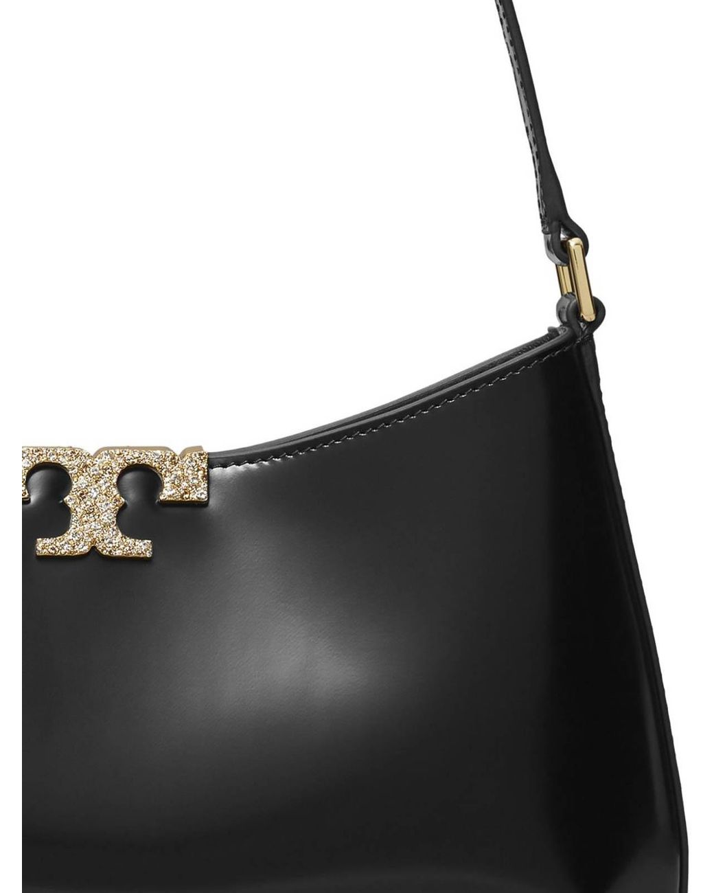 Tory Burch Black Eleanor Slim Leather Shoulder Bag