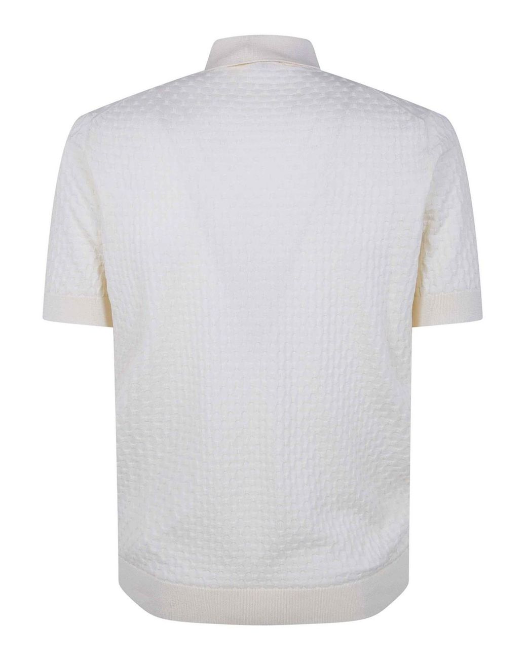 FILIPPO DE LAURENTIIS White Short Sleeves Polo Shirt for men