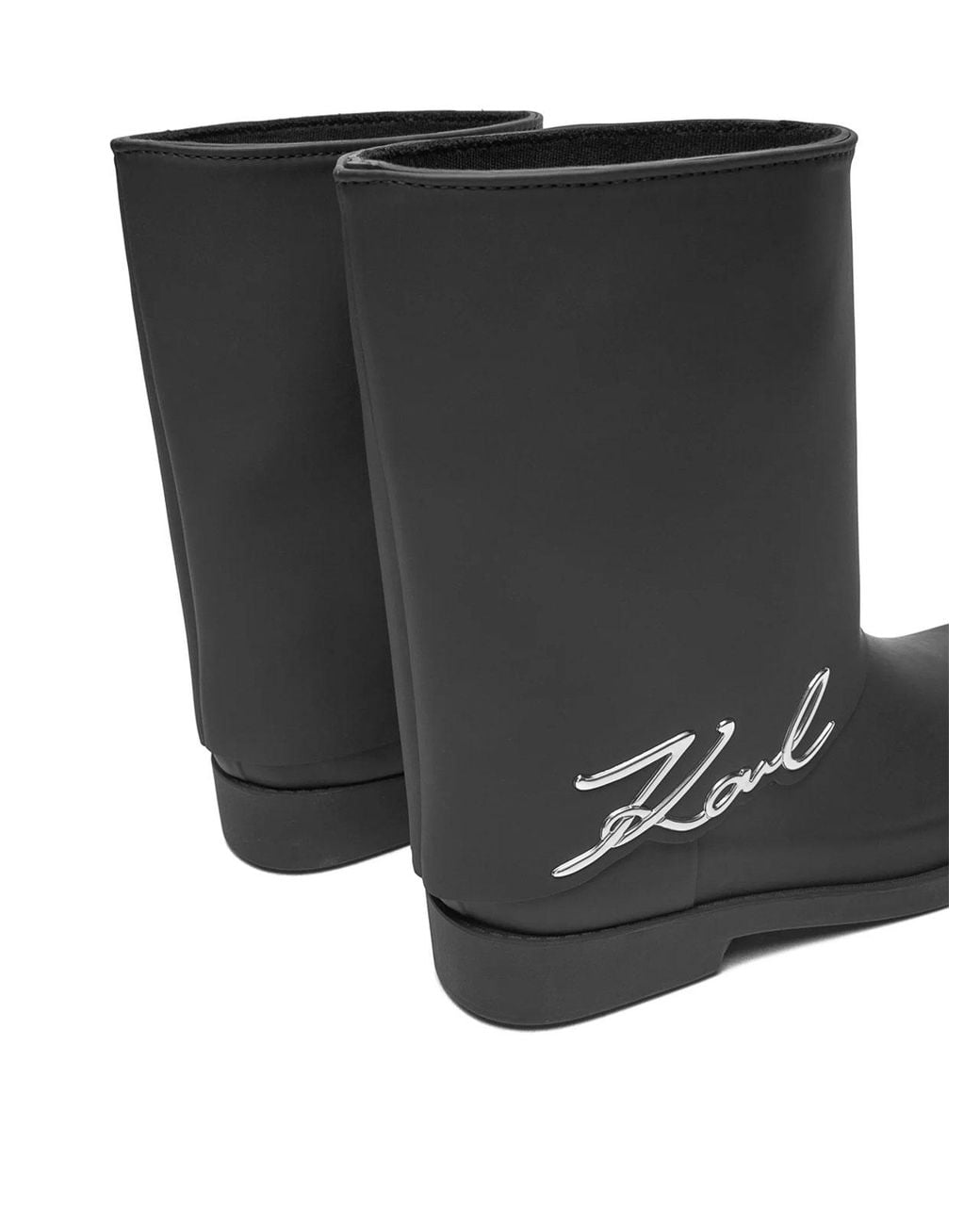 Karl Lagerfeld Black Kalosh Signature Gator