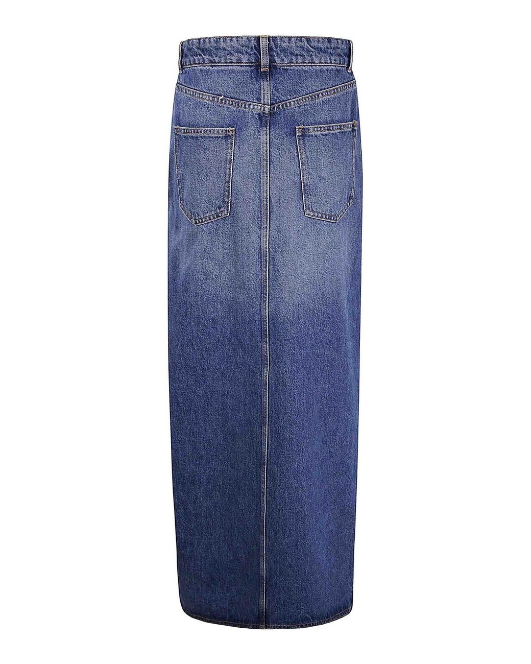 Coperni Blue Garter Belt Denim Skirt