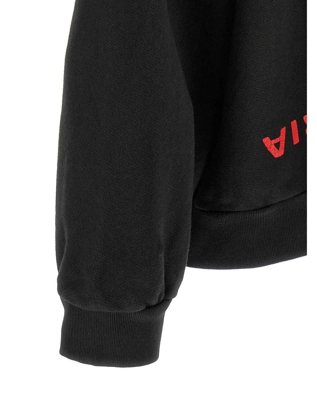 Willy Chavarria Black Welcome To America-Hooligan Hoodie for men