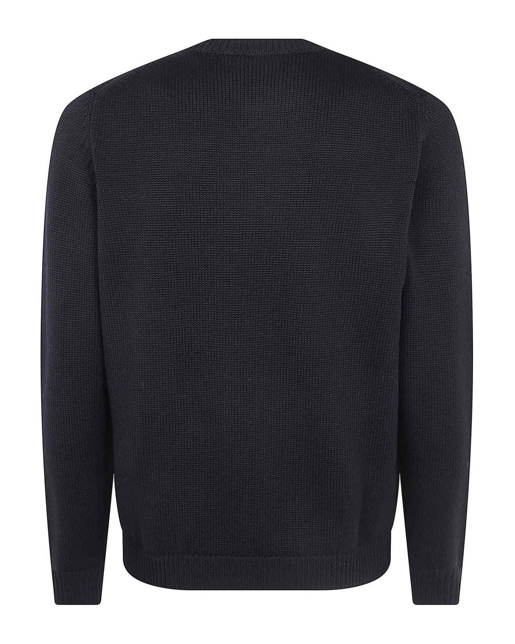 Nuur Blue Long Sleeves Round Neck Sweater for men