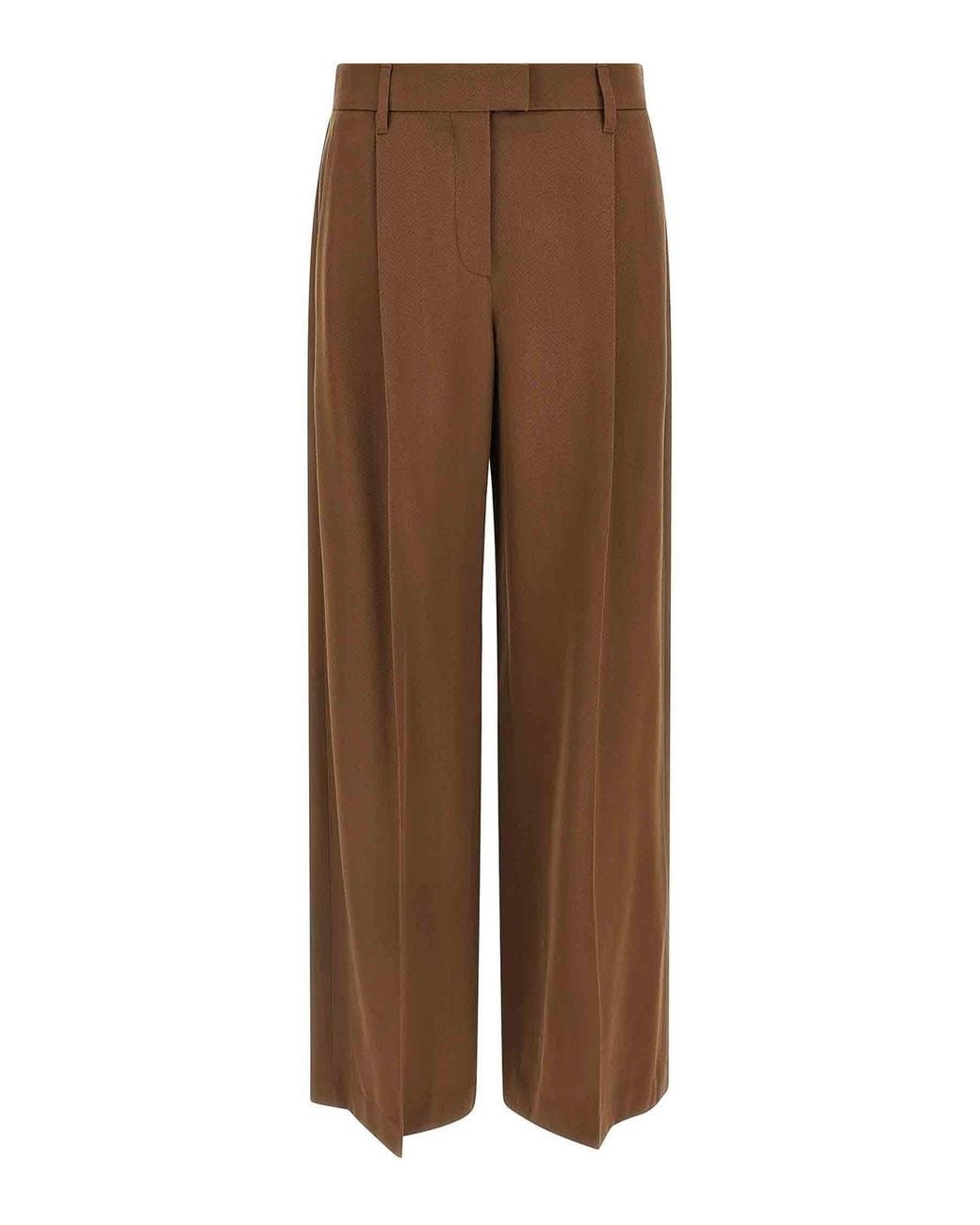 Brunello Cucinelli Brown Loose Leg Trousers