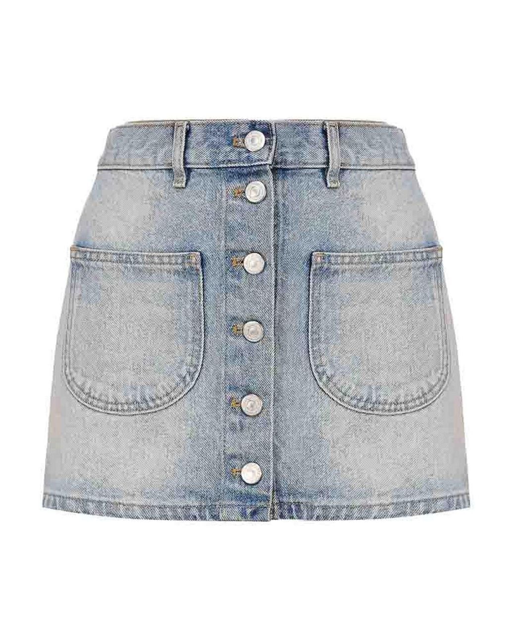 Courreges Blue Mini Skirts