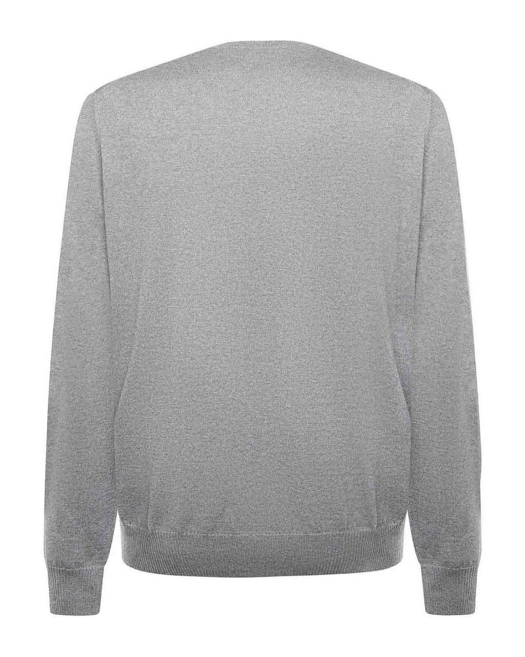 Fay Gray Wool Sweater for men