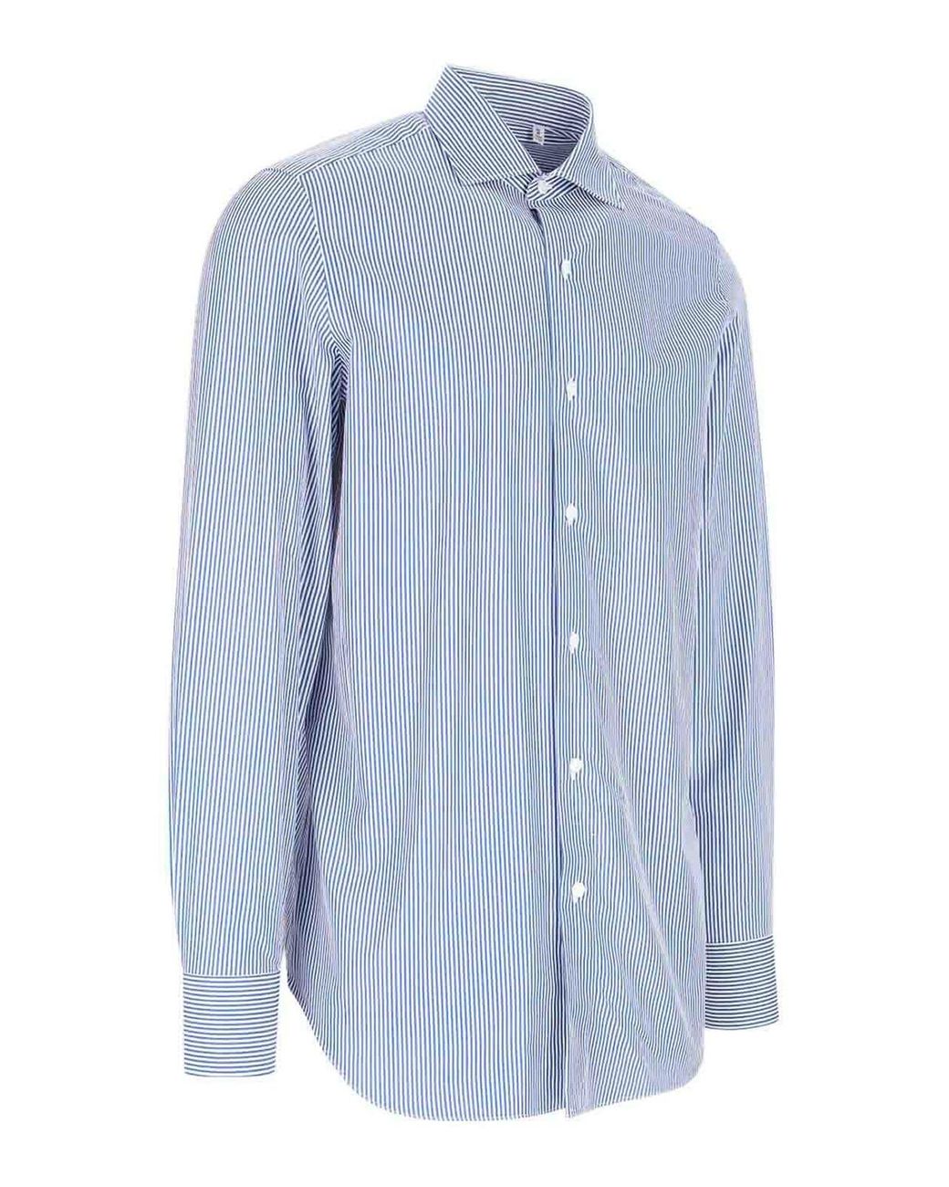 Finamore 1925 Blue Shirt for men