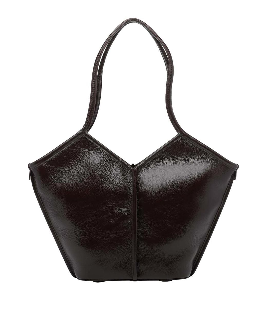 Hereu Black Dark Small Calella Shoulder Bag