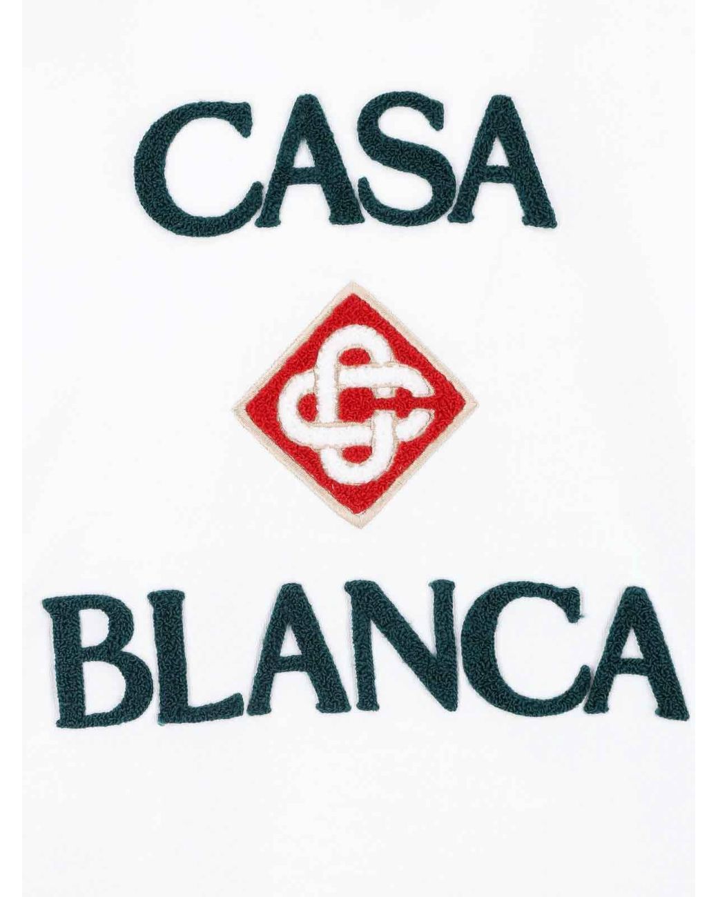 Casablanca White Logo Sweatshirt for men