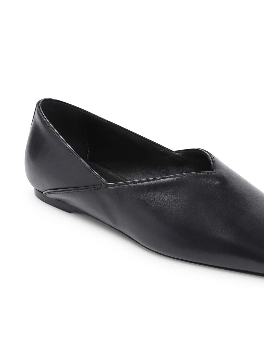 Totême Black Everyday Leather Flats