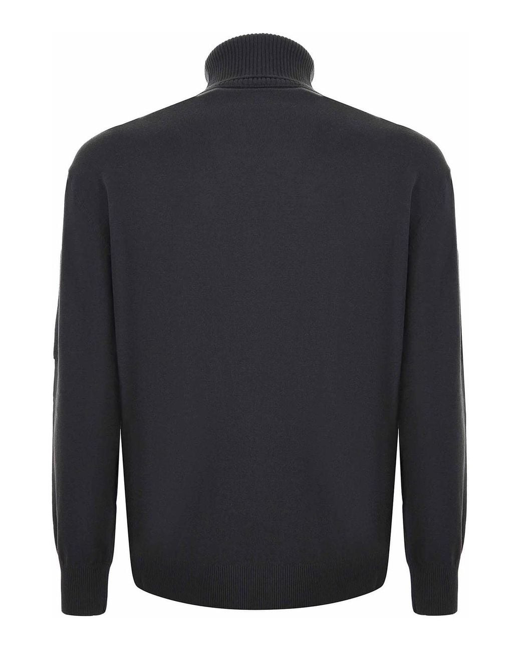 C P Company Blue Wool Blend Turtleneck for men