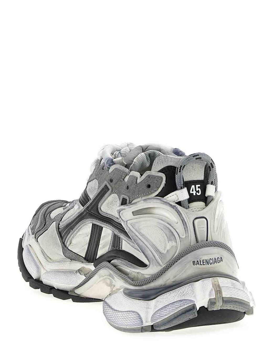 Balenciaga Gray Runner Gradient Sneakers for men