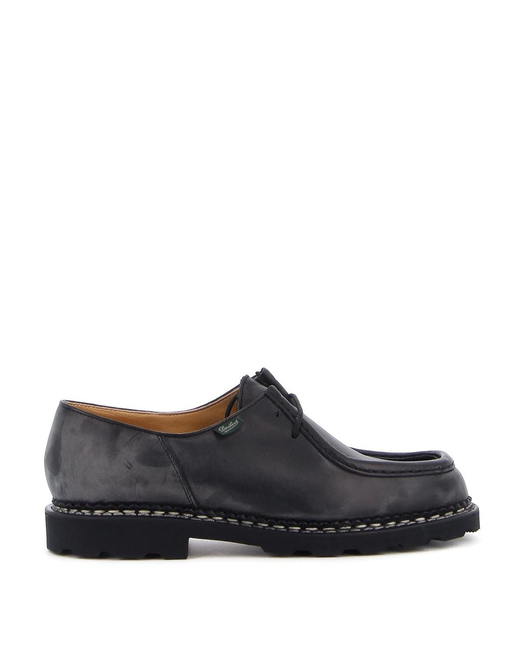Paraboot Black Michael Leather Lace-Ups for men