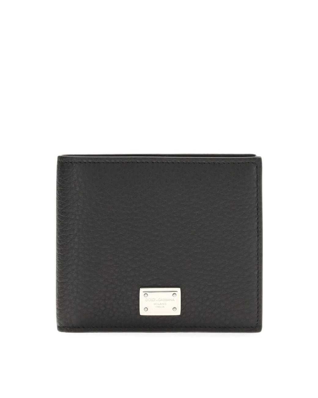 Dolce & Gabbana Black Bifold Leather Wallet for men
