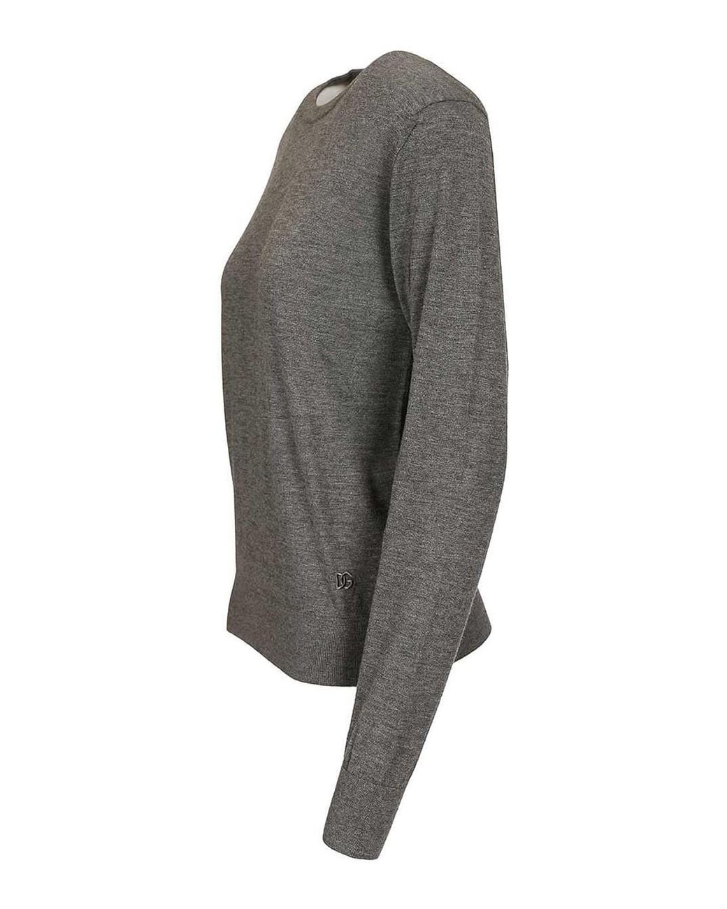 Dolce & Gabbana Gray Cashmere Sweater
